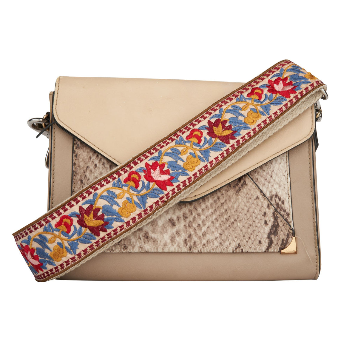 Bag Strap Flowers Woven for Handbag and Purse- Guitar Style Straps Handbags Straps