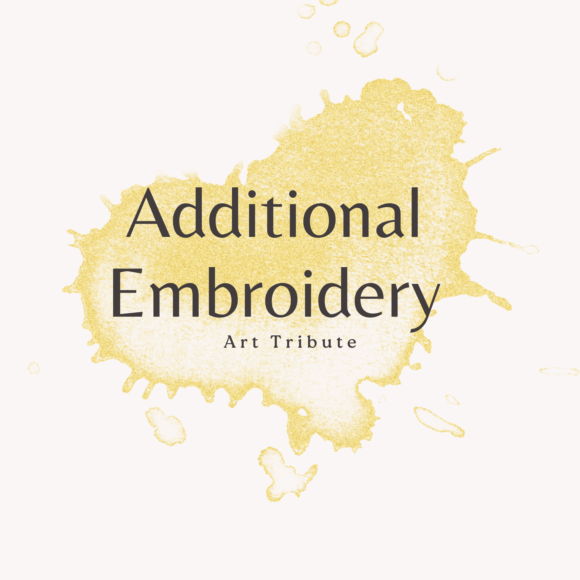 Additional Embroidery