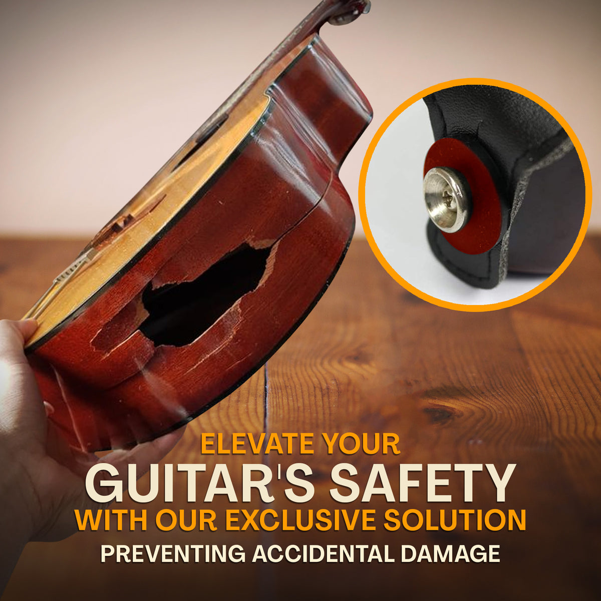 Guitar Strap Floral White Pink Tropical Sky - for Acoustic, Electric and Bass Guitars, Gift for Guitar Players and Musician