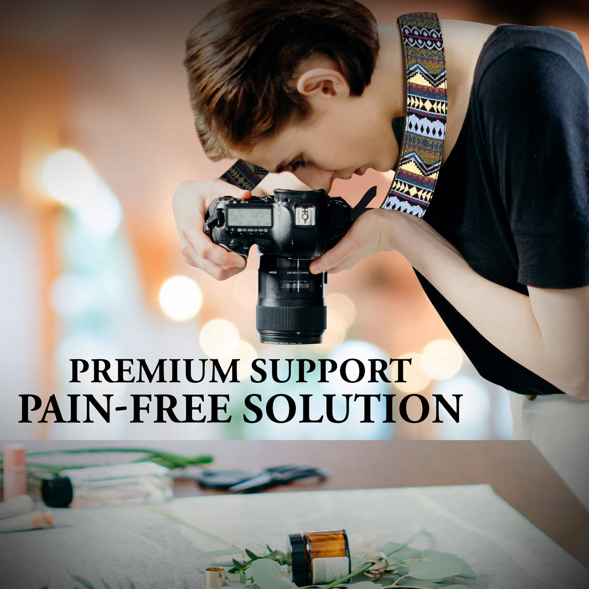 Multi Color Stripes  Camera Strap - Adjustable Classic Camera Strap , Best Gift for Photographers