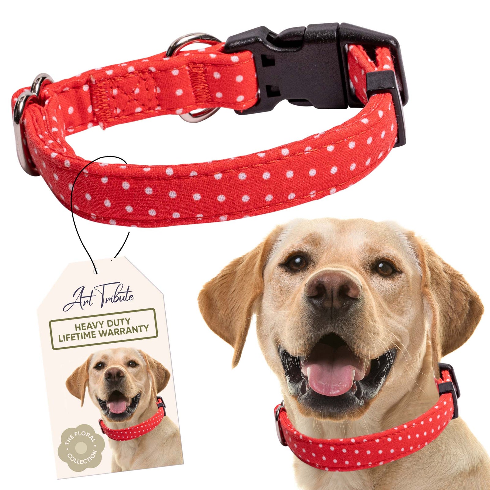 Retro Dots Dog Collar