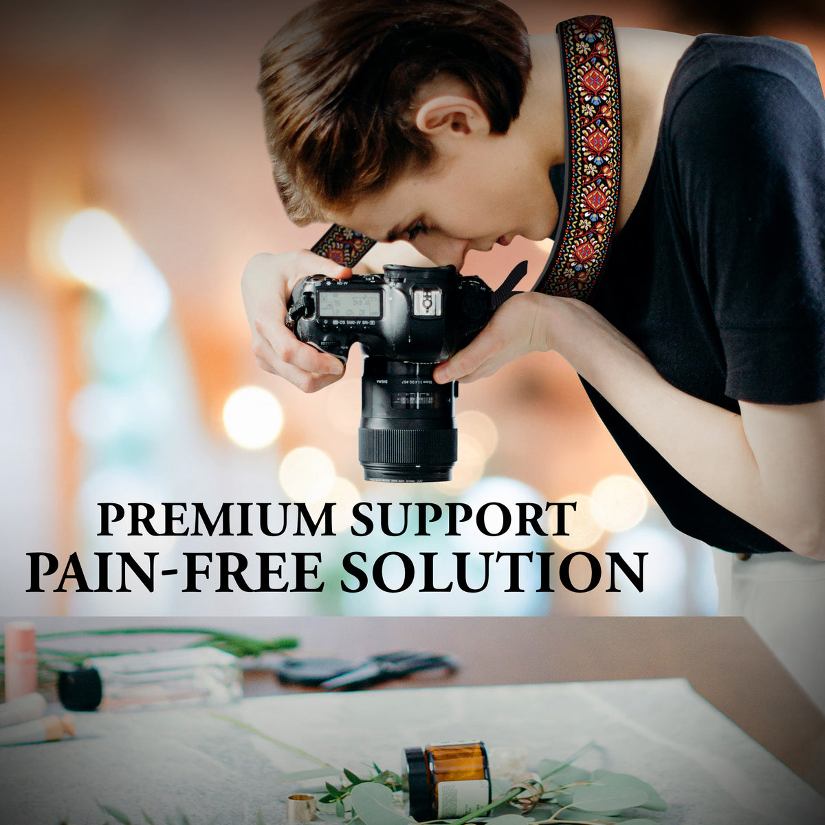 The EMPRESS Camera Strap - Adjustable Camera Strap for Canon, Nikon, Sony and all kinds of  DSLR Camera