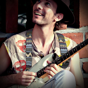 Multi Color Stripes Woven Guitar Strap -Adjustable guitar strap, Suitable for acoustic, electric and bass guitars