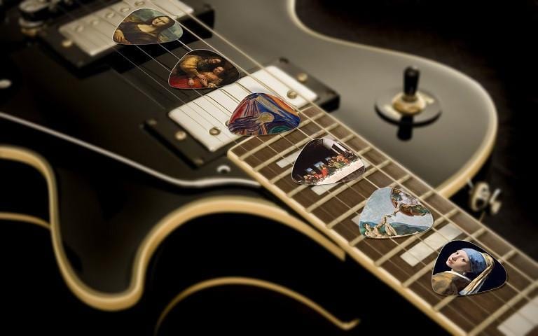 Renaissance Guitar Picks Most Famous Artworks - 12 Pack - Art Tributes