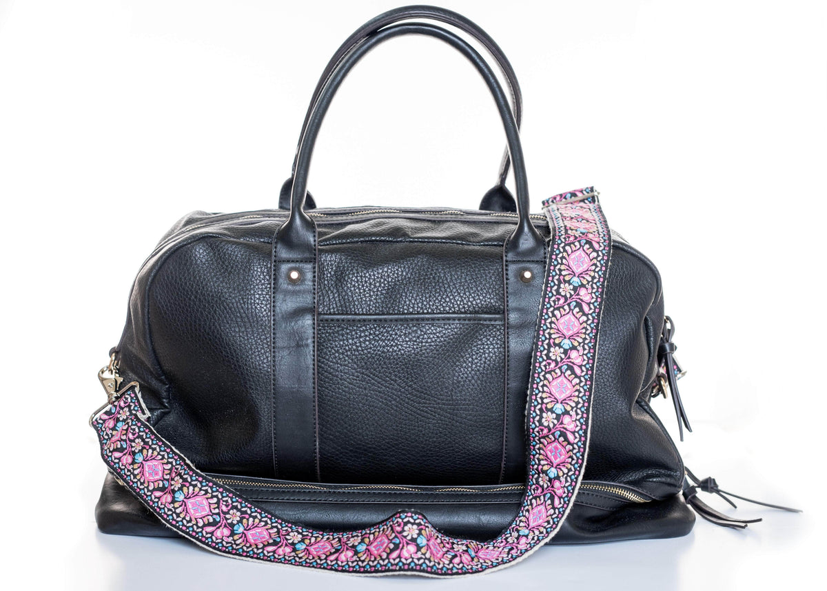 Pink Woven Bag Strap for Handbags- Guitar Style Straps Handbags