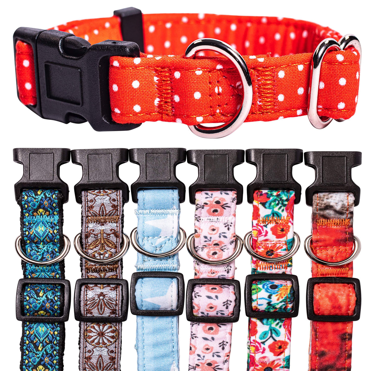 Retro Dots Dog Collar