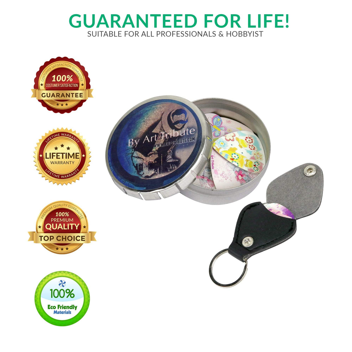 Girls &amp; Ladies Guitar Picks - 12 Pack - Art Tributes