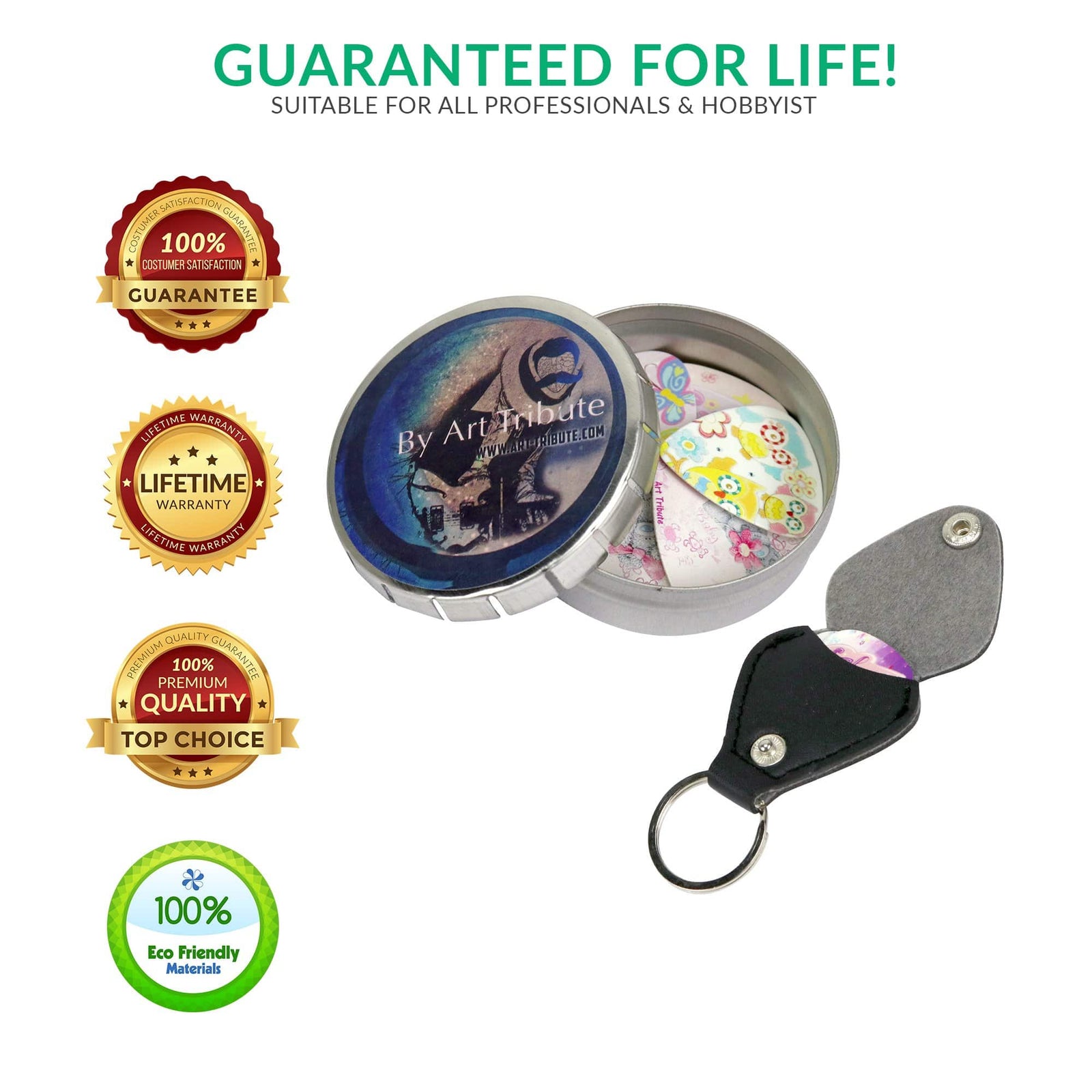 Girls & Ladies Guitar Picks - 12 Pack - Art Tributes