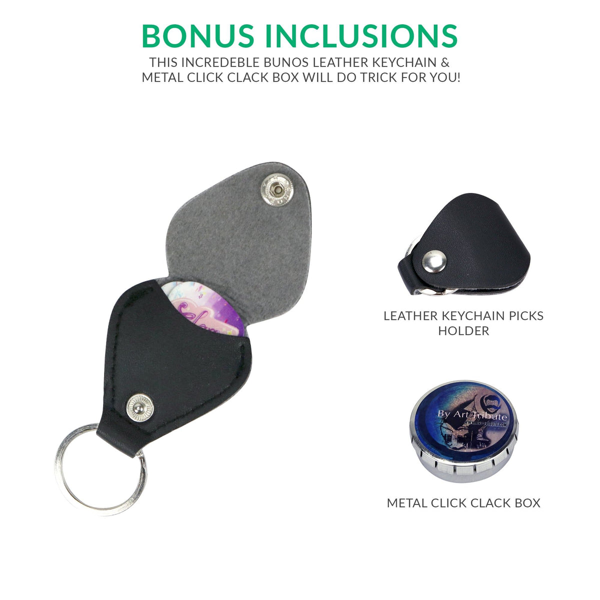 Girls &amp; Ladies Guitar Picks - 12 Pack - Art Tributes