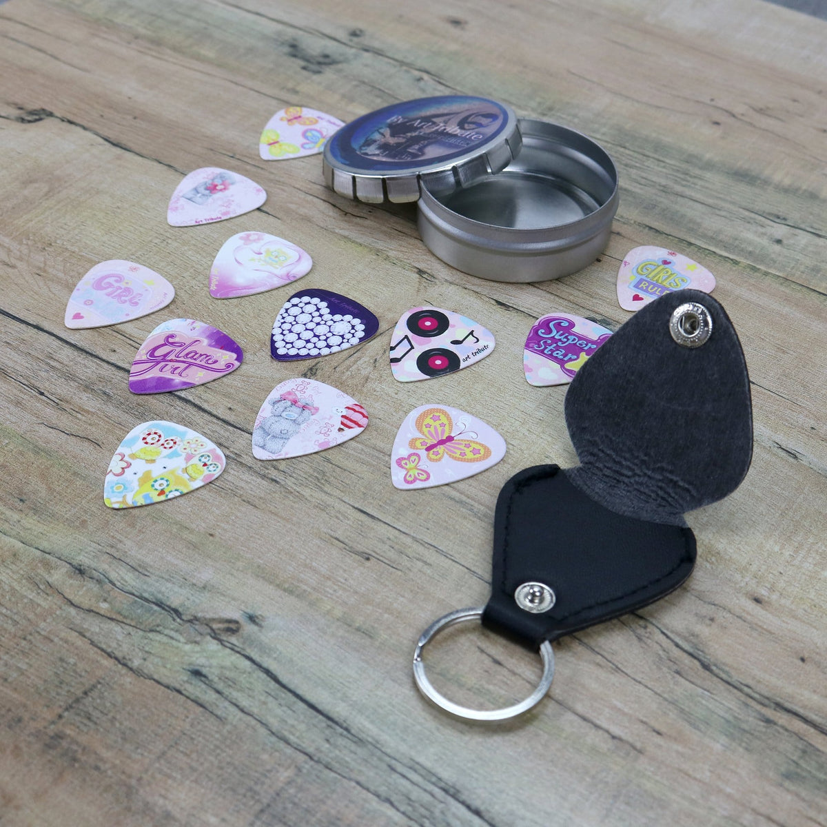 Girls &amp; Ladies Guitar Picks - 12 Pack - Art Tributes