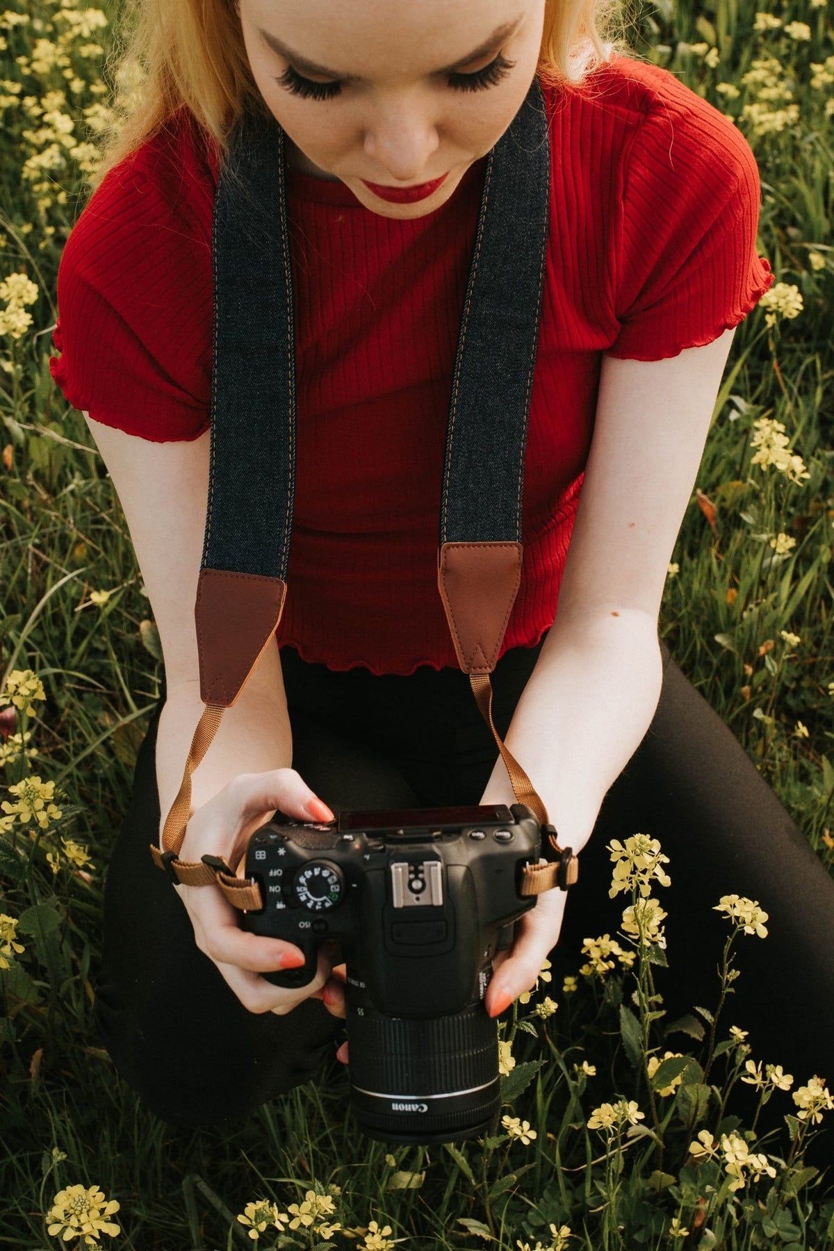 Denim Jeans Camera Strap - Art Tributes