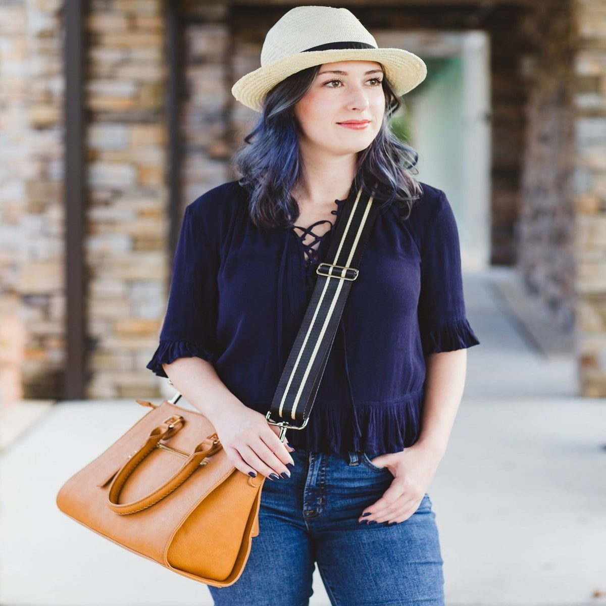 Black Gold Handbag Purse Strap - Art Tributes