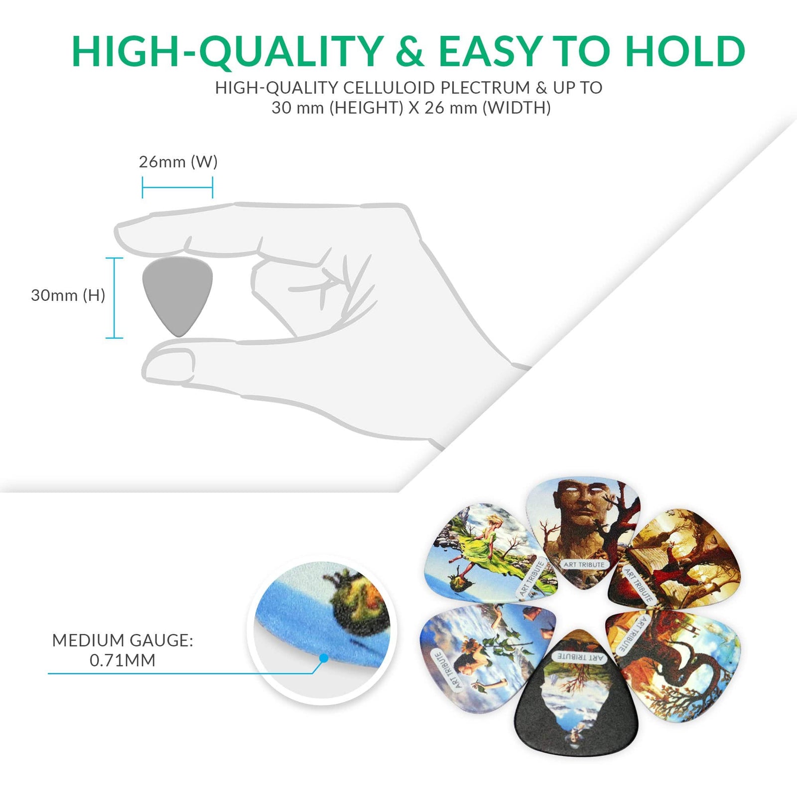 Surreal Art Guitar Picks Inspired By Salvador Dali - Art Tributes