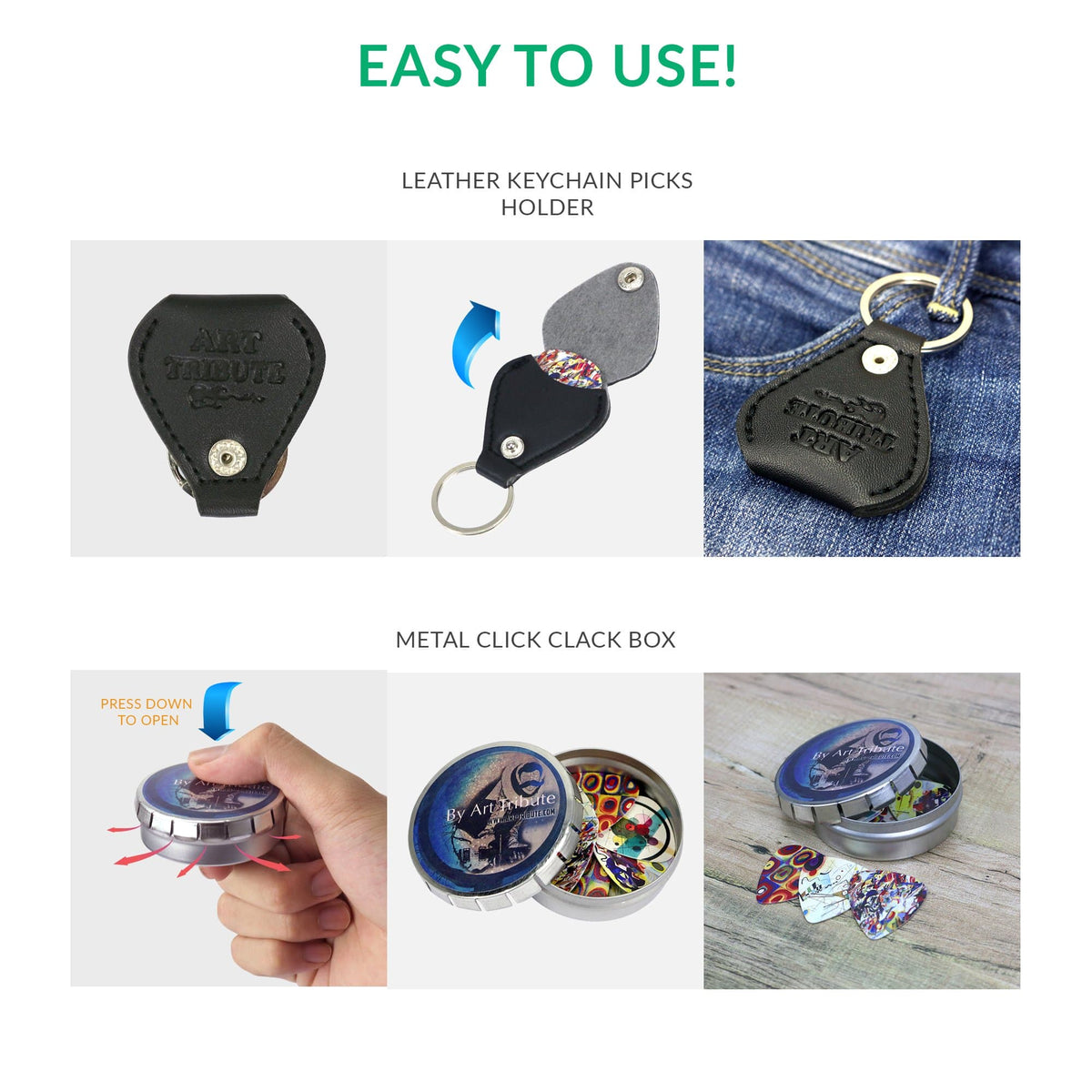 Abstract Art Guitar Picks - Wassily Kandinsky 12 Pack - Art Tributes