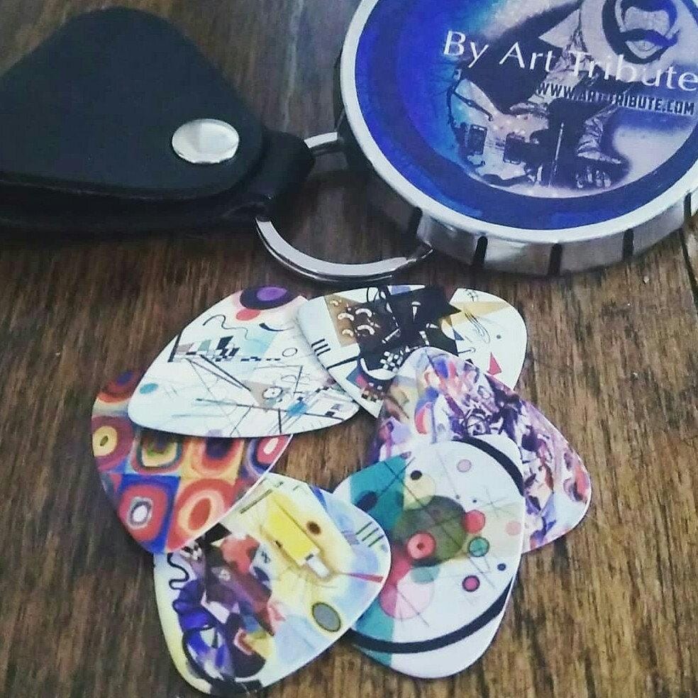 Abstract Art Guitar Picks - Wassily Kandinsky 12 Pack - Art Tributes