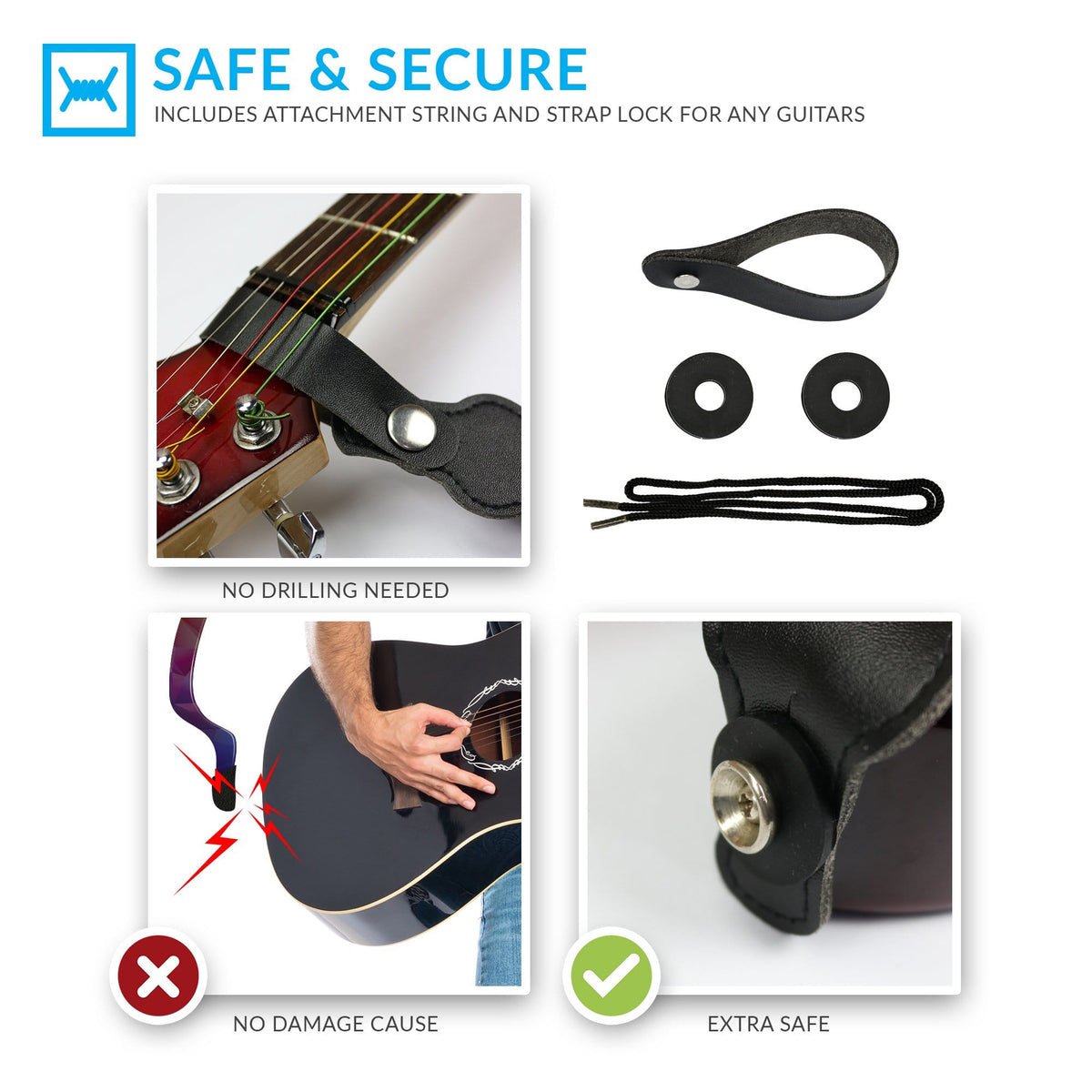 Yellow Spring Blossom Flowers Woven Guitar Strap - Art Tributes