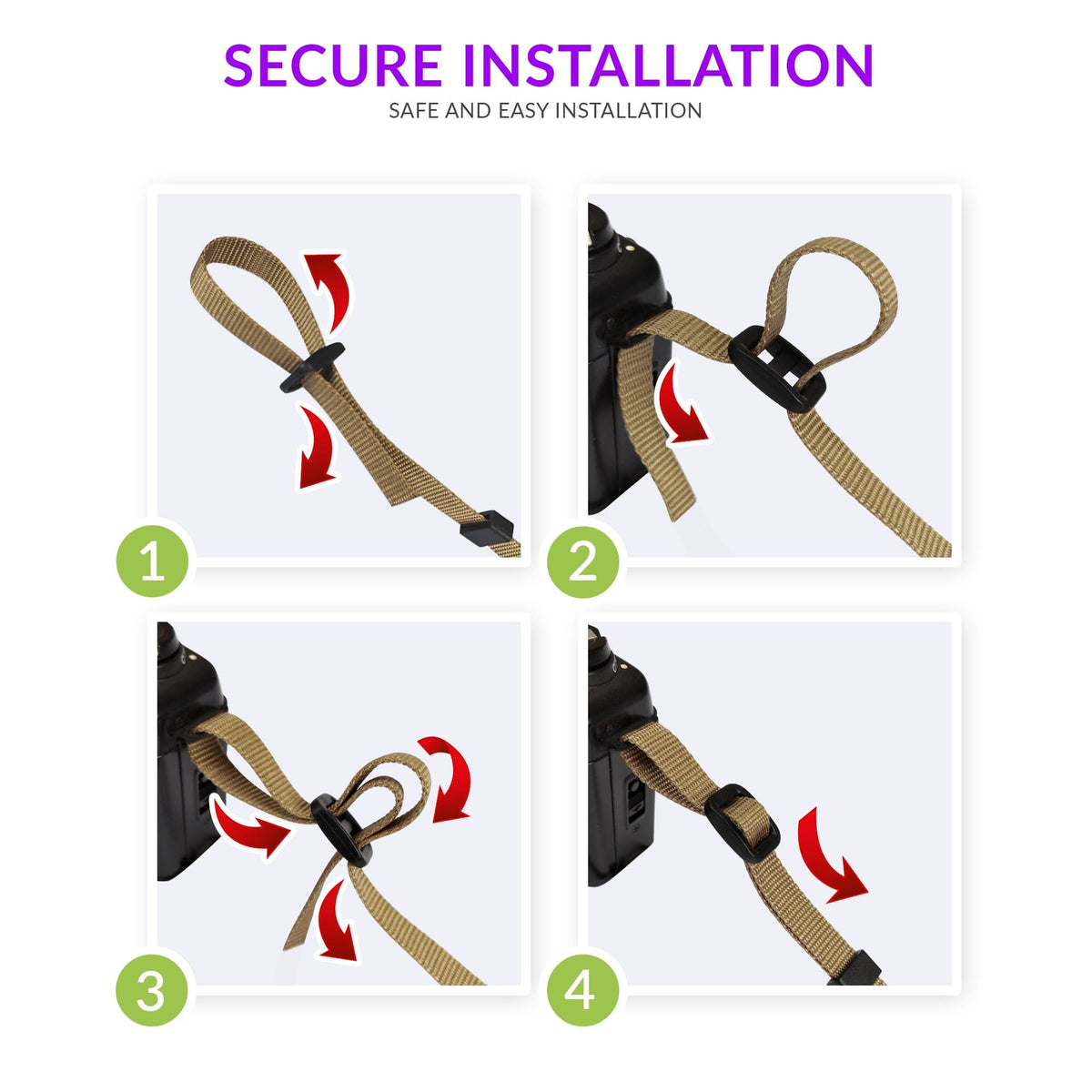 vintage camera strap - attach it in 2 minutes