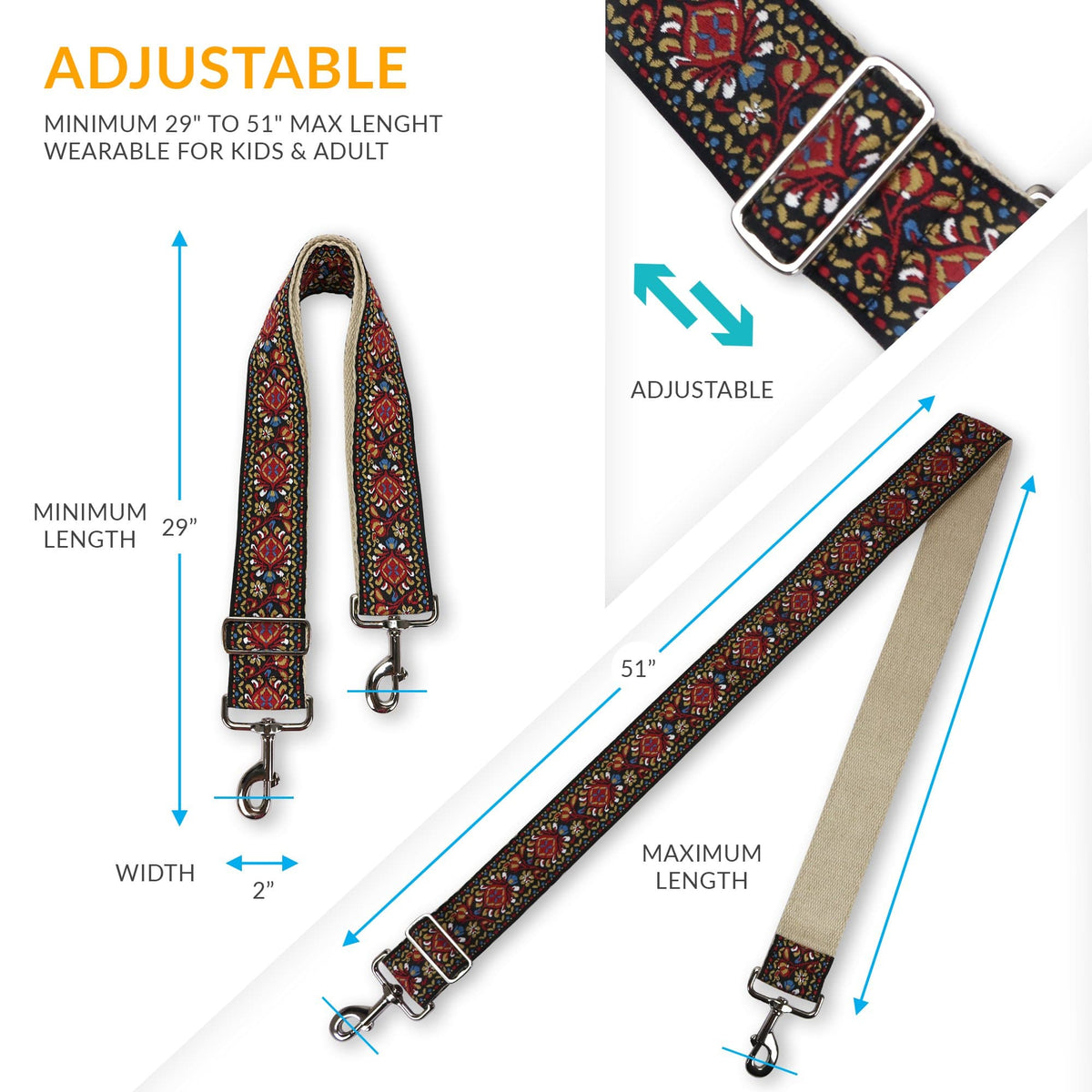 adjustable vintage handbag strap replacement for an old strap