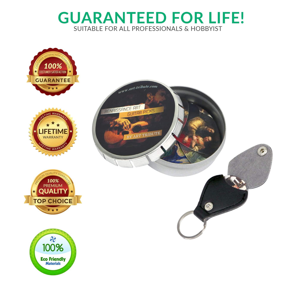 Renaissance Guitar Picks Most Famous Artworks - 12 Pack - Art Tributes