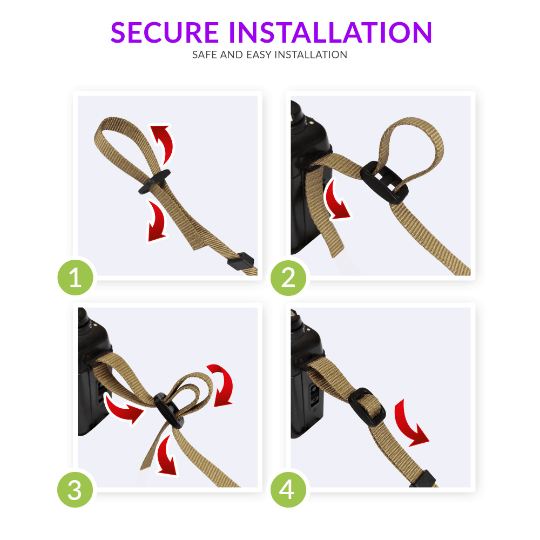 Flower Camera strap - Art Tributes