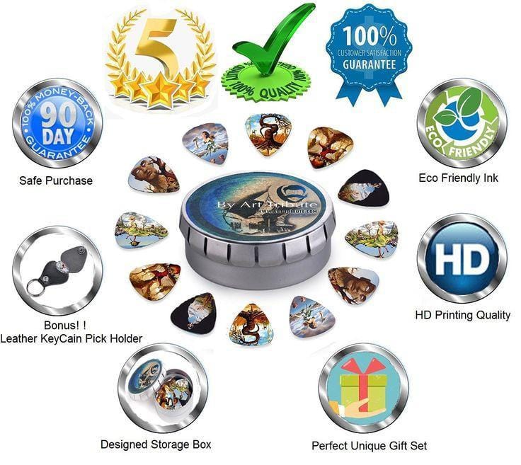 Surreal Art Guitar Picks Inspired By Salvador Dali - Art Tributes