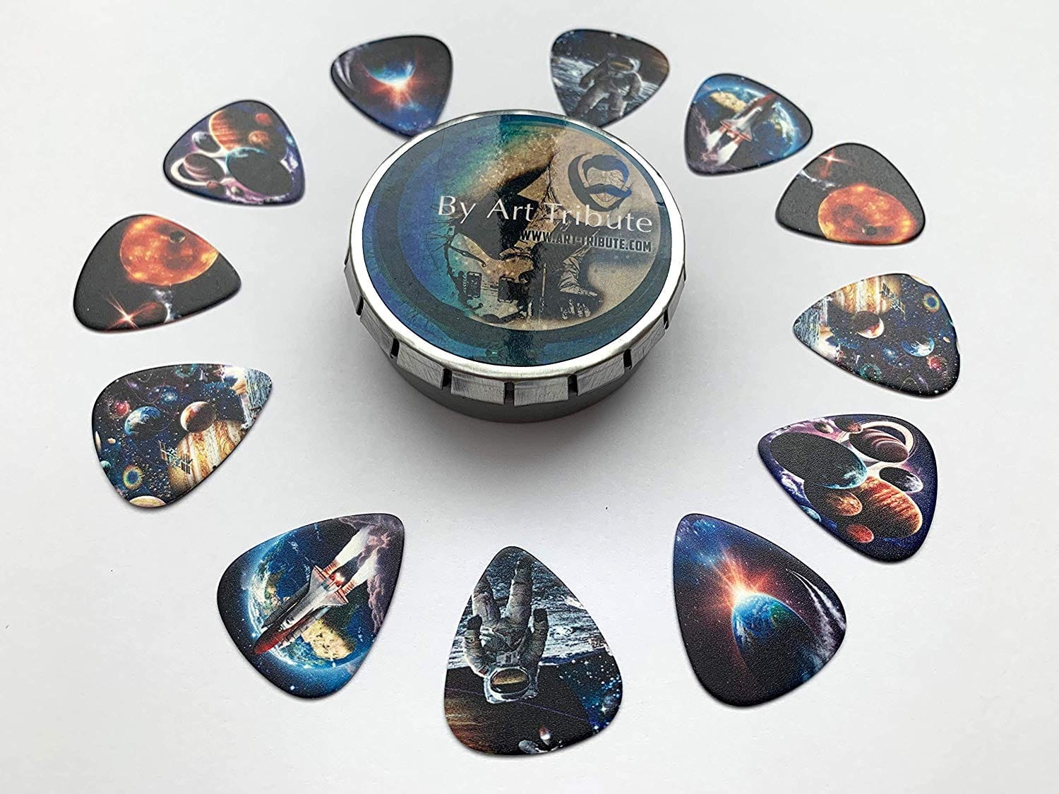 Space Guitar Picks set - 12 Pack - Art Tributes